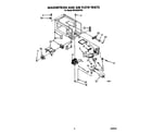 Whirlpool MS1060XYR0 magnetron and air flow diagram