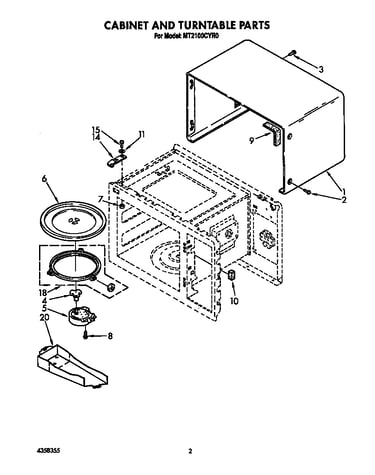 Cabinet and turntable