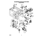 Whirlpool MT2100CYR0 magnetron and air flow diagram