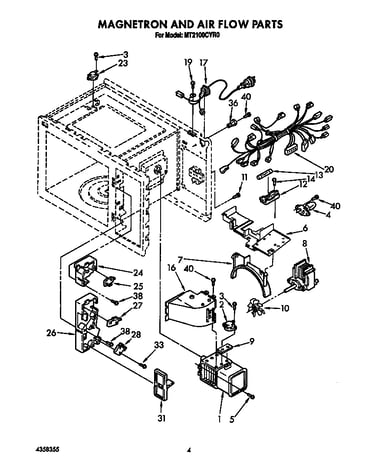 Magnetron and air flow