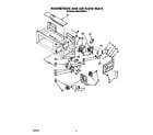 KitchenAid KHMS105WWH1 magnetron and air flow diagram