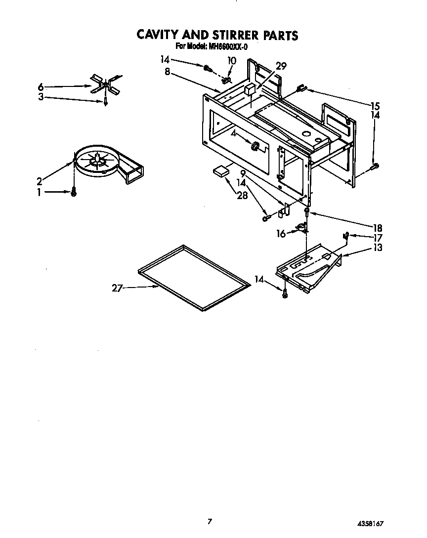 Cavity and stirrer