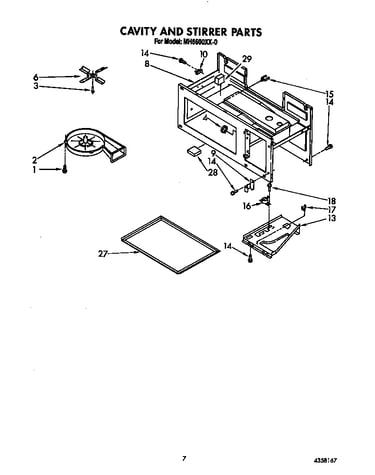 Cavity and stirrer