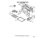 Whirlpool MH6701XW1 cavity and stirrer diagram