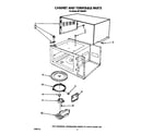 Whirlpool MT1850XW1 cabinet and turntable diagram