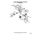 Whirlpool MS1650XW1 magnetron and air flow diagram