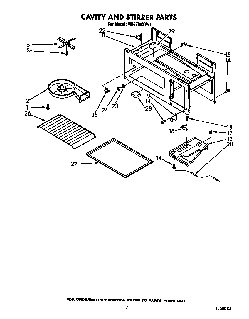 Cavity and stirrer