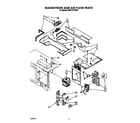 KitchenAid KHMC107YWH0 magnetron and air flow diagram