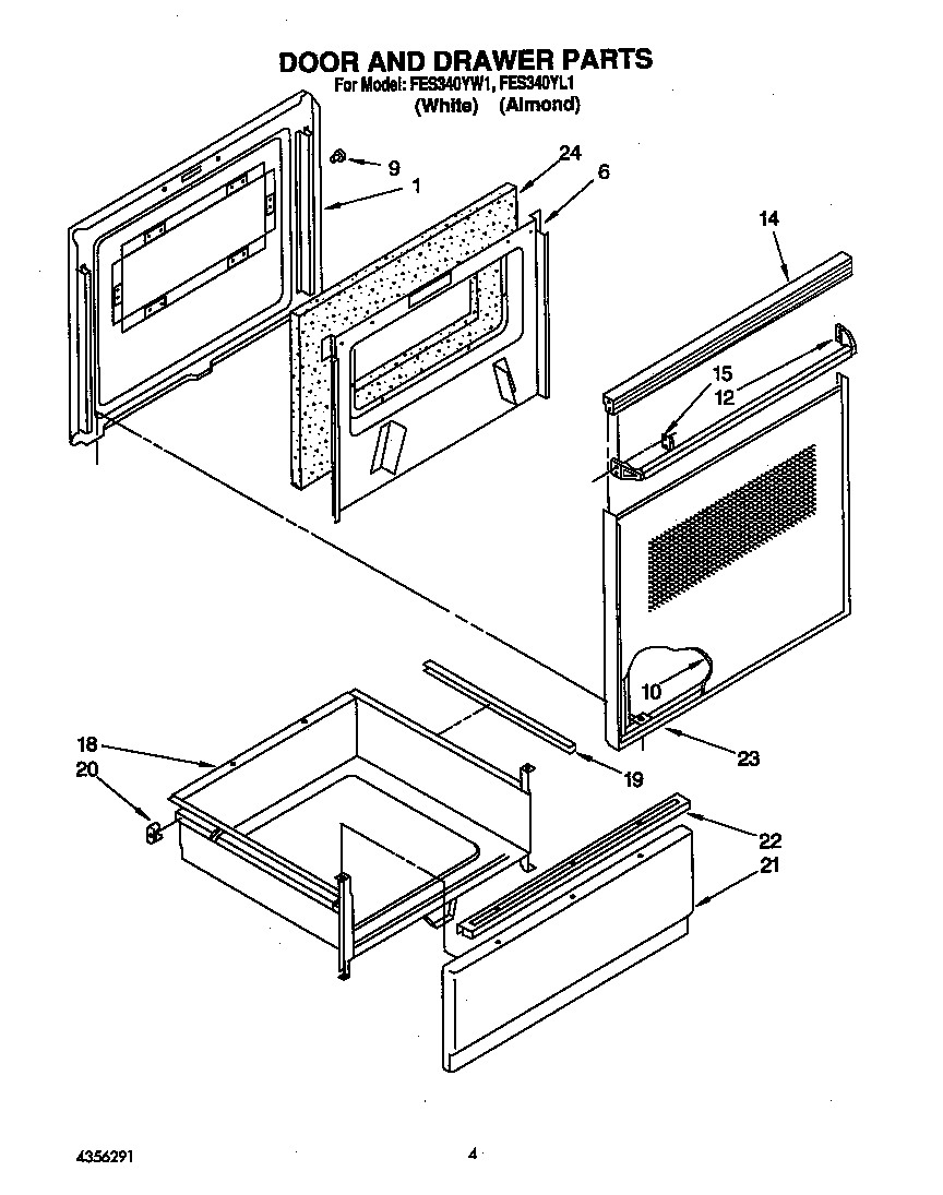 Door and drawer