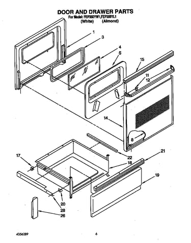 Door and drawer