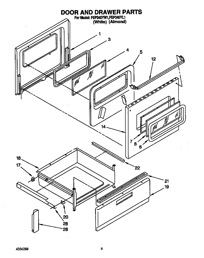 Door and drawer