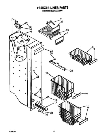 Freezer liner