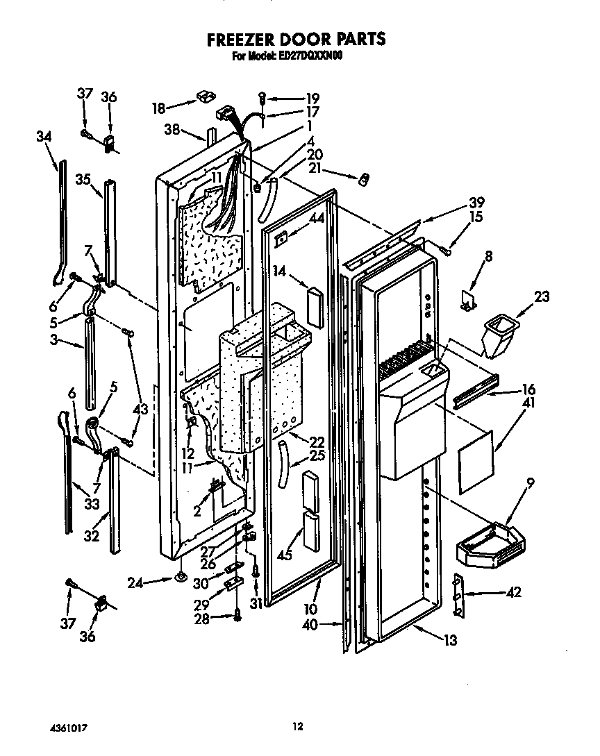 Freezer door