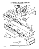 Motor and ice container