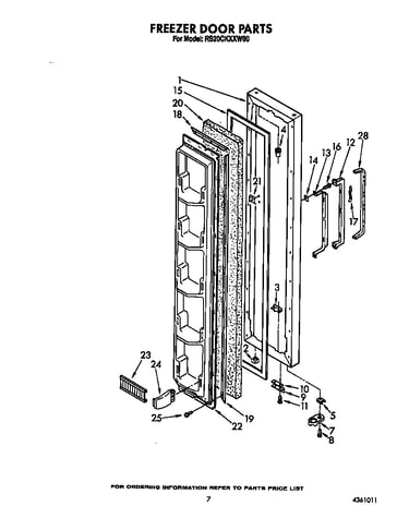 Freezer door