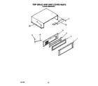 KitchenAid KSSS48DWW01 top grille and unit cover diagram