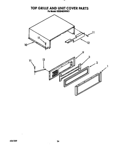 Top grille and unit cover