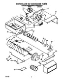 Motor and ice container