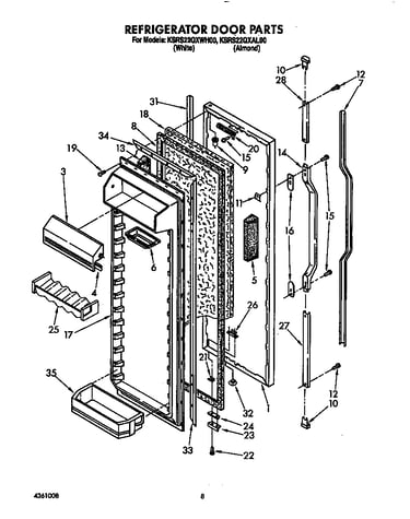 Refrigerator door