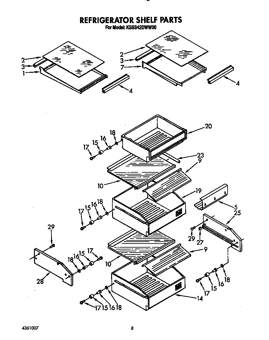 Refrigerator shelf