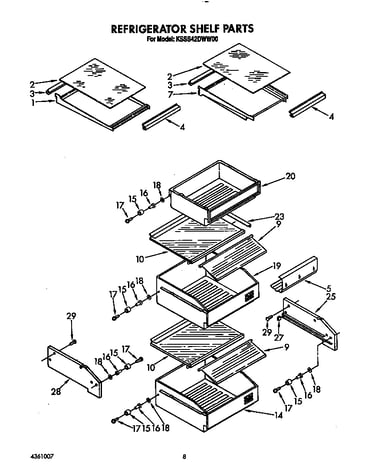 Refrigerator shelf