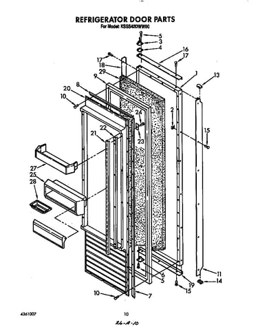 Refrigerator door