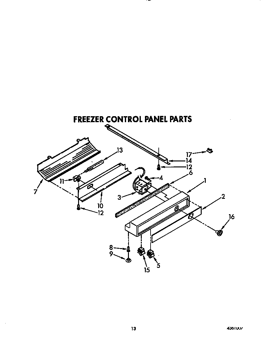 FREEZER CONTROL PANEL