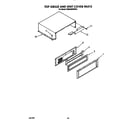 KitchenAid KSSS42DWW00 top grille and unit cover diagram