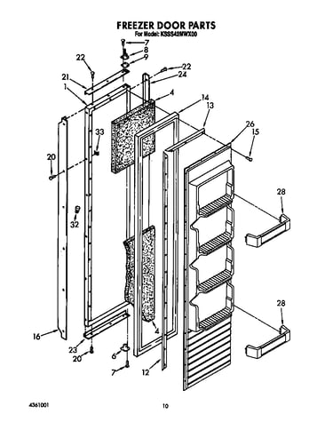 Freezer door