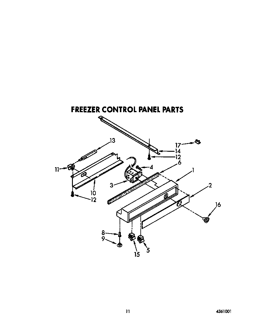 FREEZER CONTROL PANEL