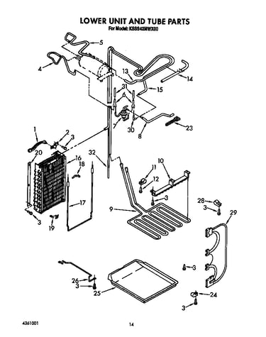 Lower unit and tube