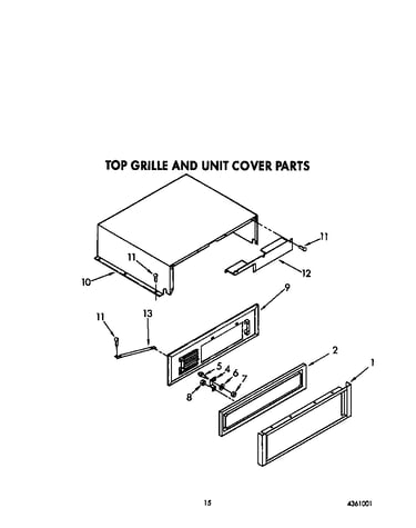 Top grille and unit cover
