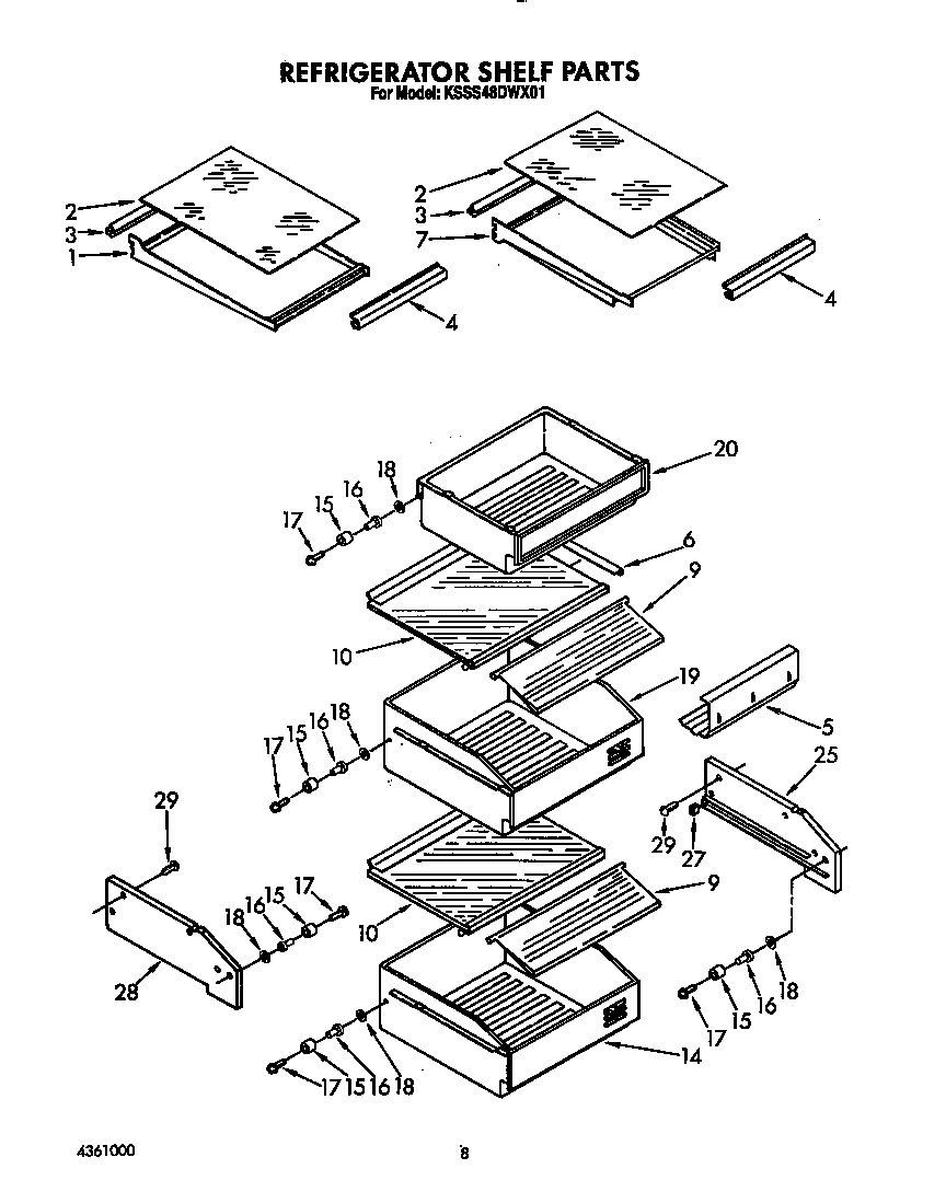 Refrigerator shelf