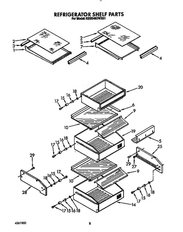 Refrigerator shelf