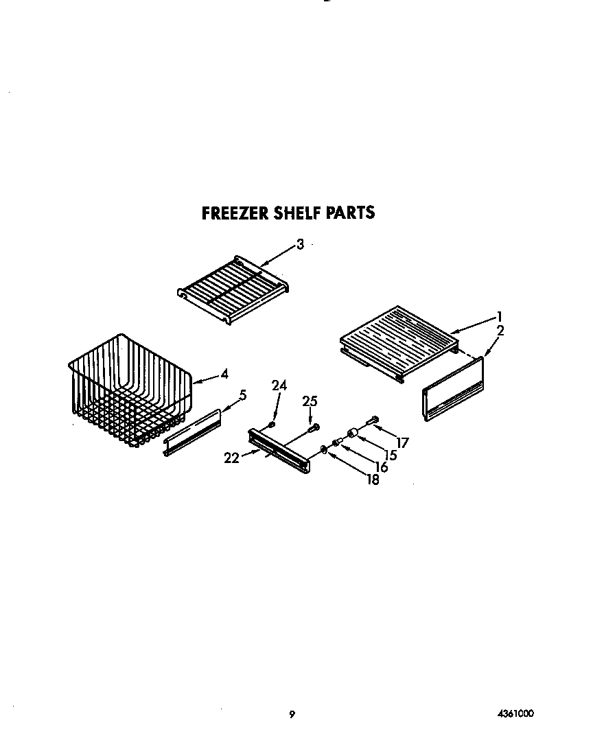Freezer shelf
