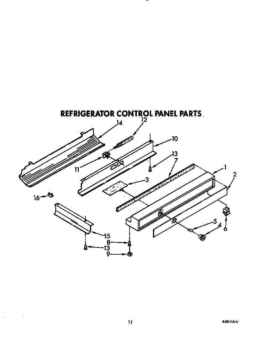 REFRIGERATOR CONTROL PANEL