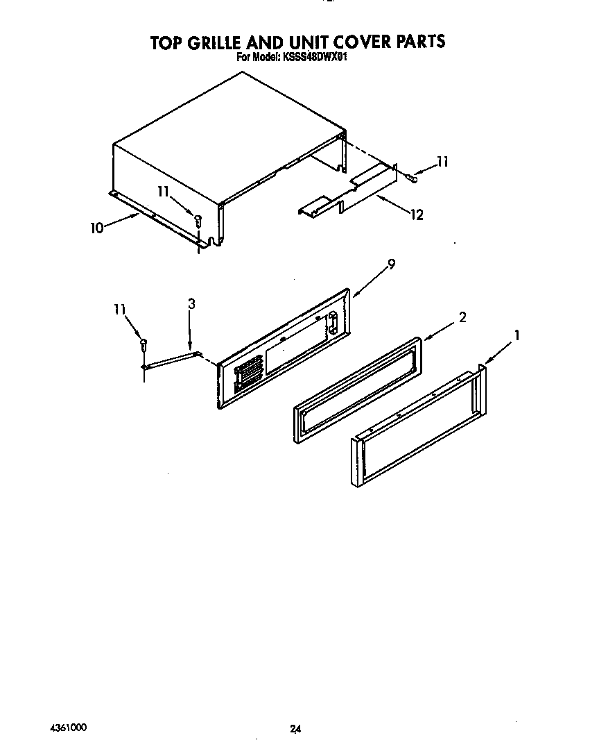 TOP GRILLE AND UNIT COVER