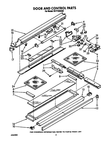 Door and control parts