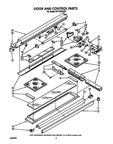 Door and control parts
