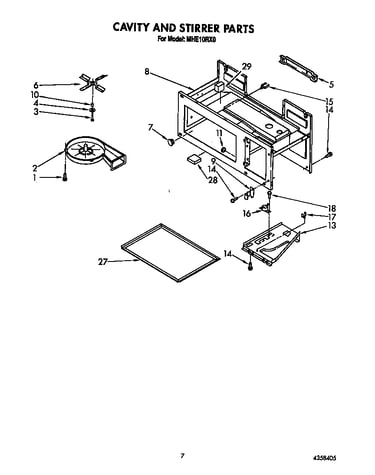 Cavity and stirrer