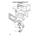Whirlpool MT2080XYQ0 cabinet door and turntable diagram