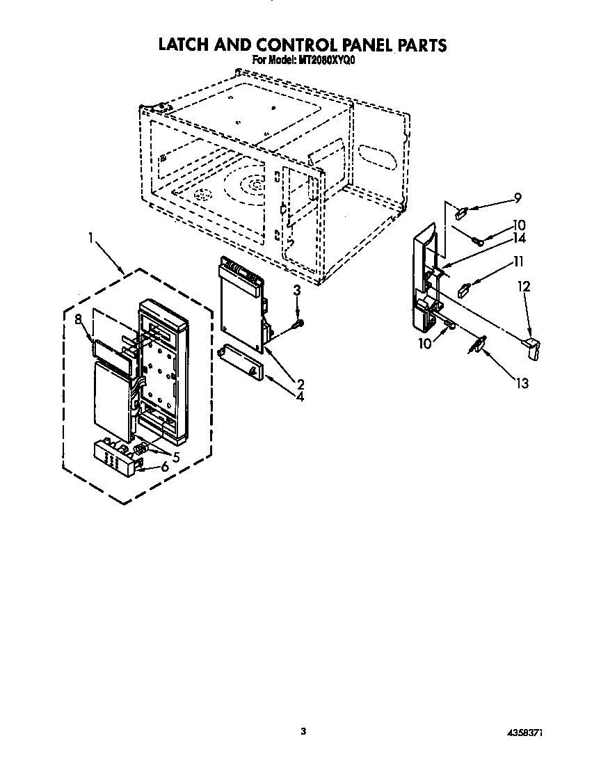 Latch /control panel