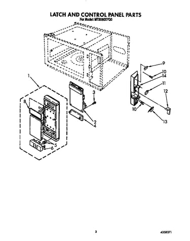 Latch /control panel