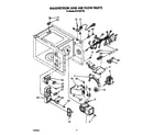 Whirlpool MT2100XYR0 magnetron and air flow diagram