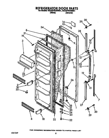 Refrigerator door