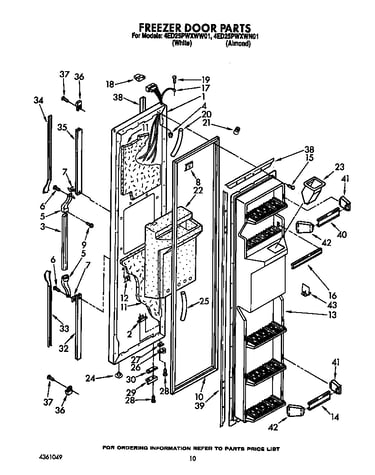 Freezer door