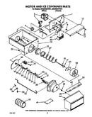 Motor and ice container