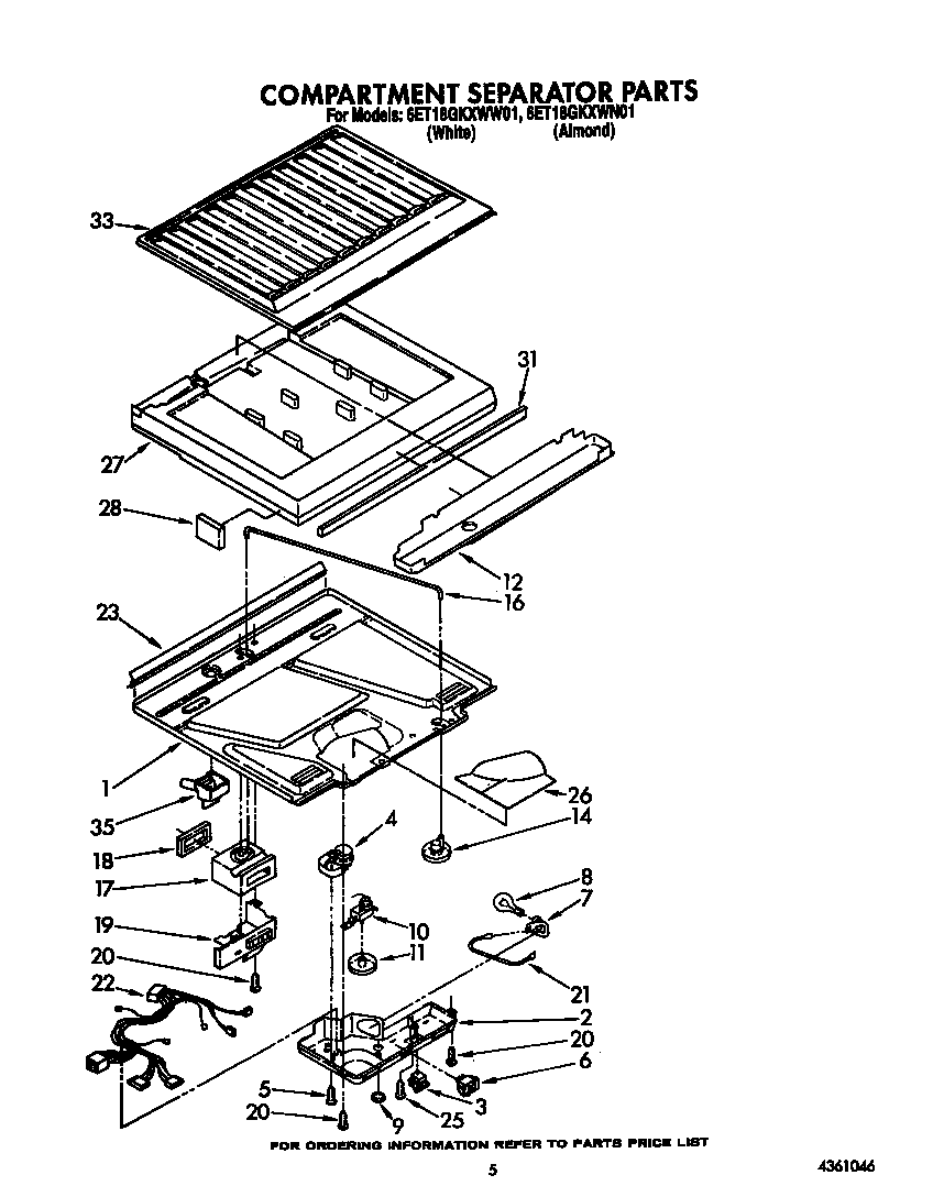 Compartment separator