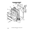 Whirlpool 6ET18GKXWW01 refrigerator door diagram