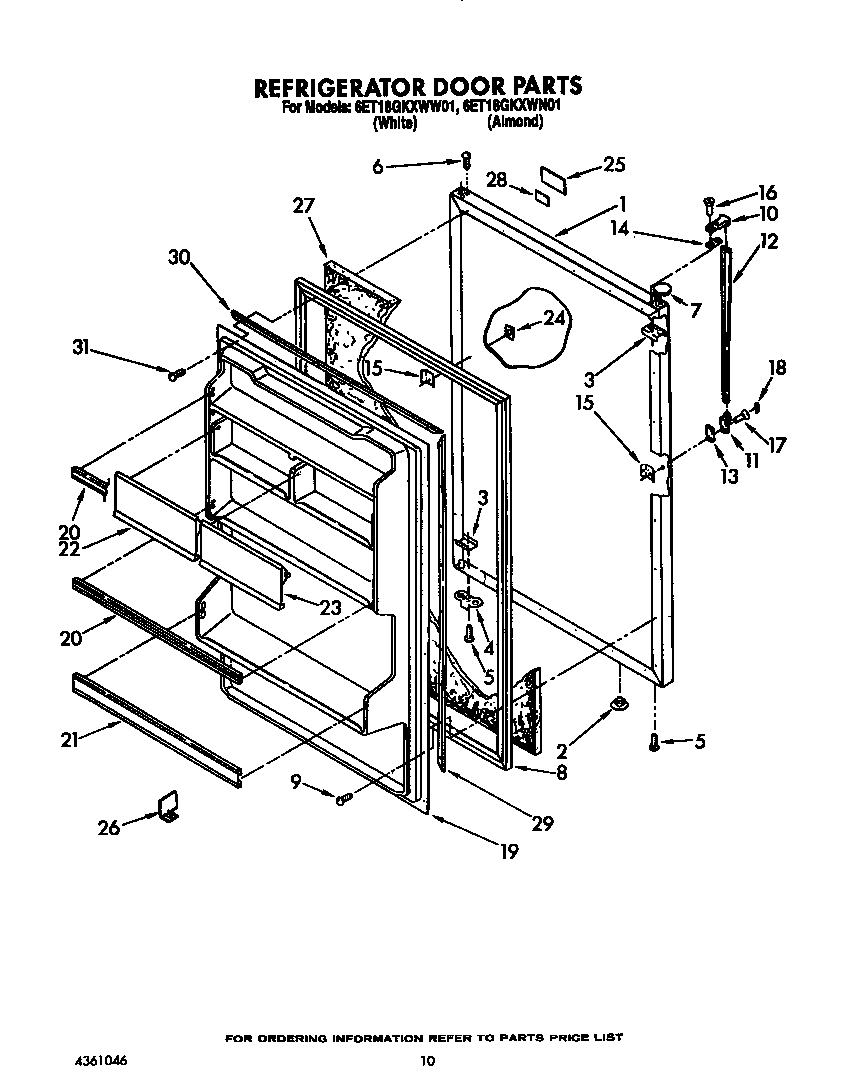Refrigerator door